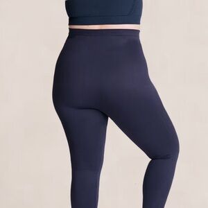 NWT, shapermint Empetua, High-Waisted Shaping Leggings, Navy Blue, Small